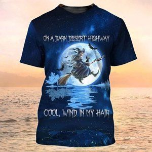 Halloween Switch In Moon Night All Over Print 3D T-Shirt